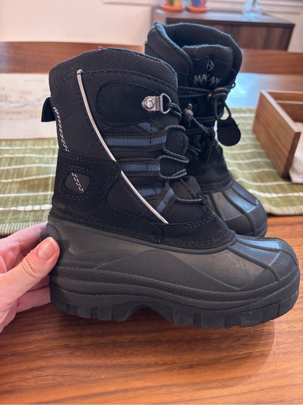 Magellan Black Winter Snow Boots